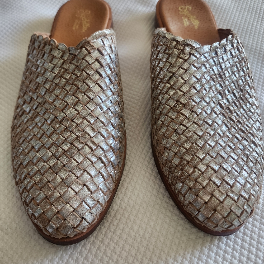 Seychelles Places To Go Free People Woven Golden Tan  Mules - Picture 4 of 12